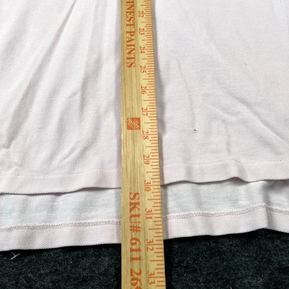 Vintage Polo Ralph Lauren Polo Shirt Mens 2XL Pink Cotton Side Slit Golf
